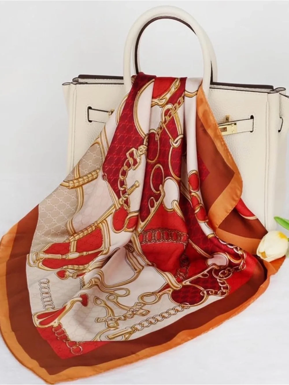 Silk Fill Satin Head Scarf for Women Hair Bandana Hair Scarf Wrap Neck Scarf